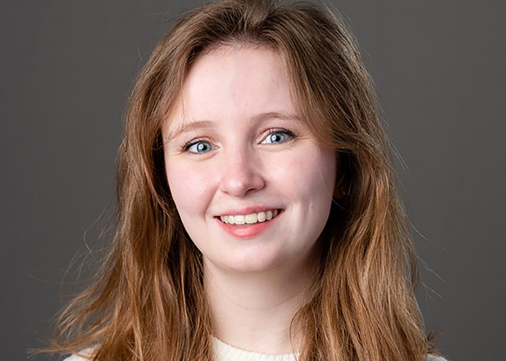 Ellen Vanderwater, a recipient of the Alexis F. Dillard Student Involvement Award