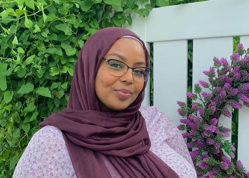 Radhia Abdirahman, a recipient of the Agnes Wright Strickland Award